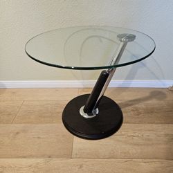 modern glass side accent table 