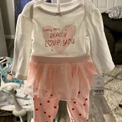 Valentine’s Day Baby Girl Set