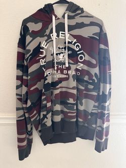 True Religion Camo Pullover Hoodie