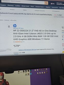 HP 22-DD0224 21.5" All-in-One Desktop
