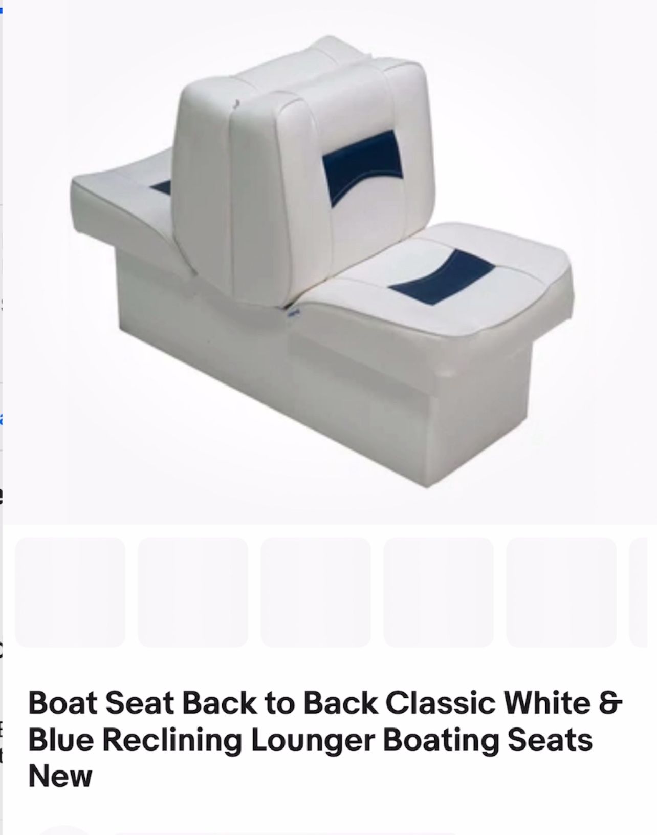Boat seat: Still In Box