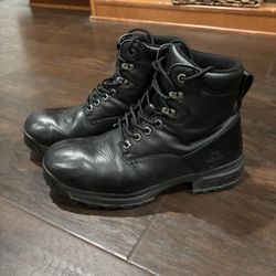 Non-Slip Waterproof Work Boots - Black - Men’s 10.5 - 