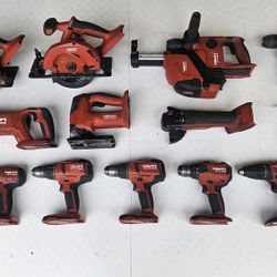 Hilti 22v Cordless Tool Lot! 