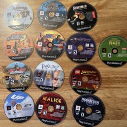 Lot Of 13 Ps2 Games Discs Only With Cartier Case Pickup @( San Diego 92025)