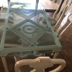 1/2 “ Beveled glass breakfast table