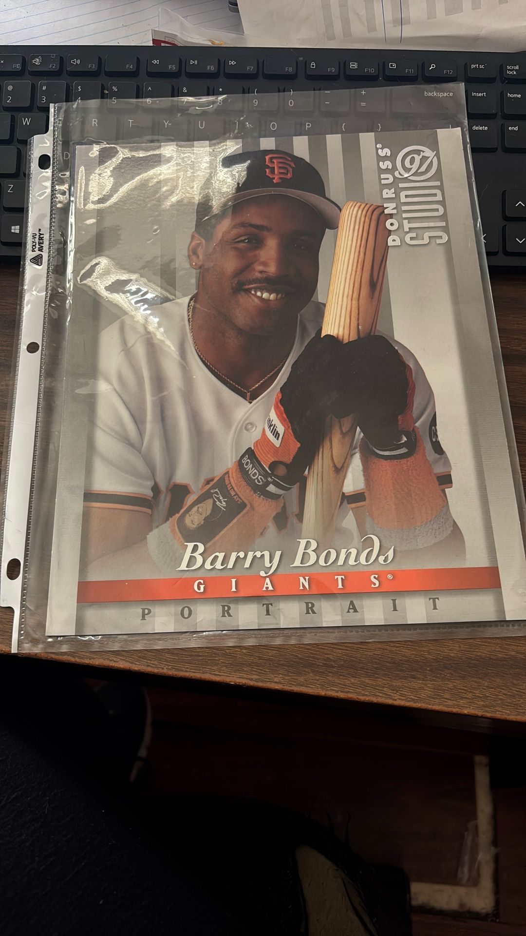 1997 Donruss Studio Portrait- Barry Bonds