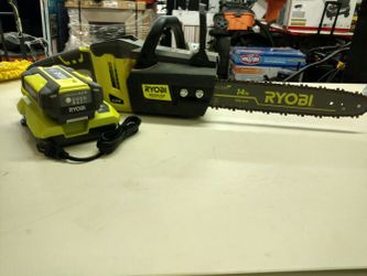 Ryobi 40V 14" Chainsaw (Battery and Charger Included)