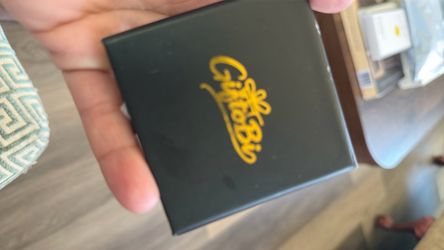 Small Black Gift Box with Gold Logo