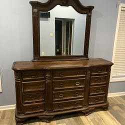 Dresser with mirror