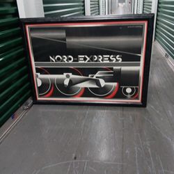 A.M.Cassandre 1927 NORD-EXPRESS Poster Is Restrike 1995 lithograph
