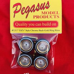 LOWRIDER 1/24 SCALE PEGASUS SPOKE RIMS 