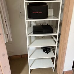 White Metal Shelving
