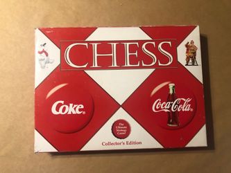Vintage Coke Vs Coca-Cola (Polar Bear Vs Santa)Chess Game Collectors Edition