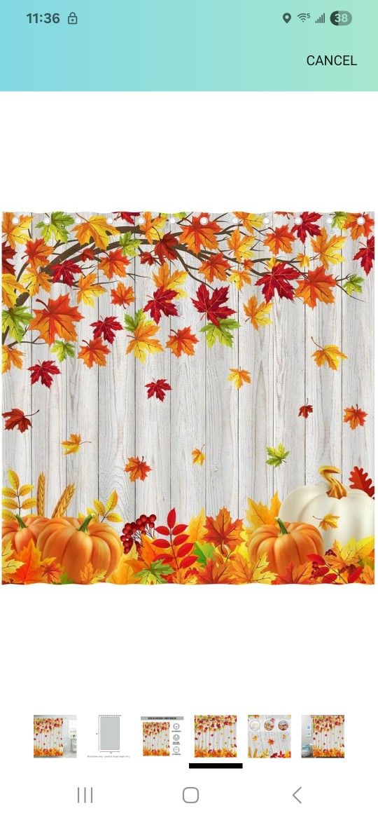 Fall Shower Curtain