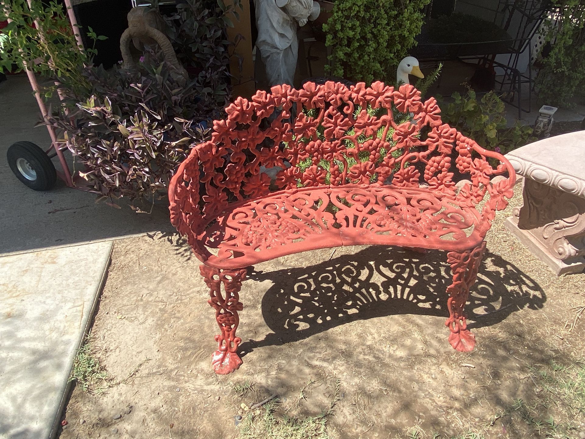 Beautiful Red Metal Chair
