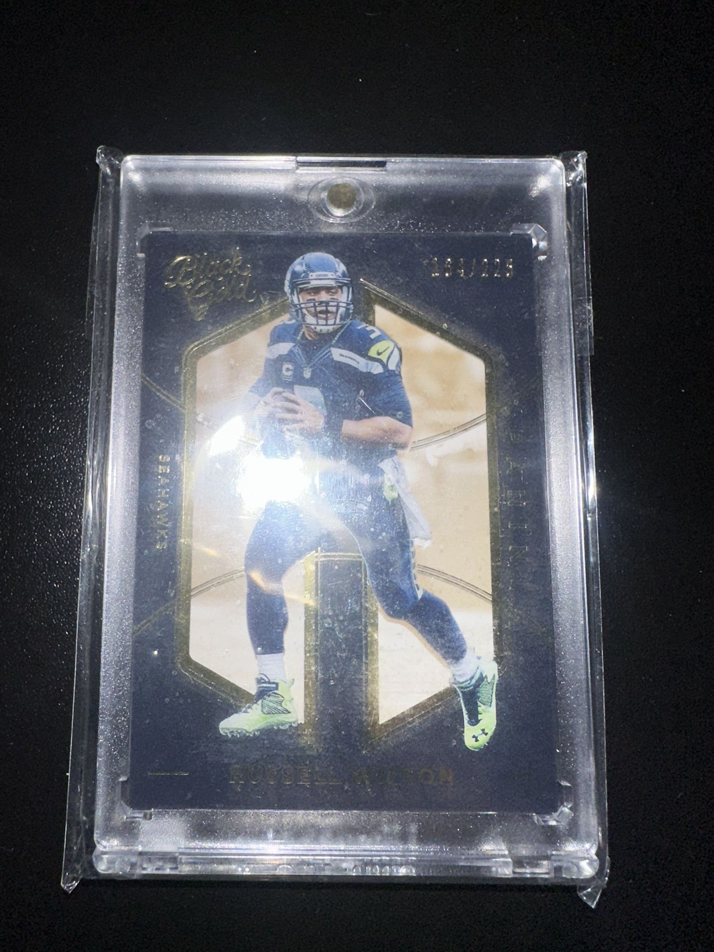 Russell Wilson 164 Of 225 Panini Black Gold