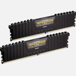 CORSAIR - VENGEANCE LPX CMK16GX4M2E3200C16 16GB (2PK X 8GB) 3200MHz DDR4 C16 DIMM Desktop Memory - Black