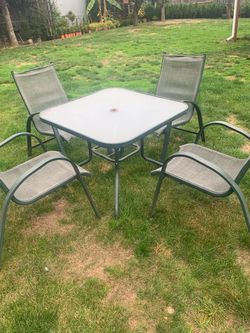Free!!Outdoor Patio Table and 4 Chairs Set