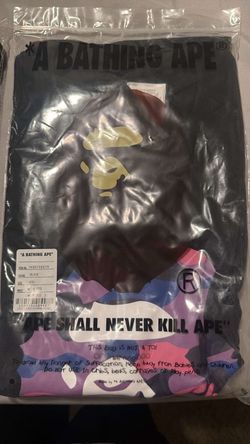Bathing Ape BAPE Black Tee Size XXL