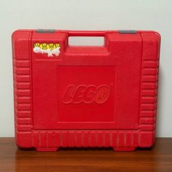 Vintage 1985 LEGO Red Plastic Storage Carrying Case In Great Clean Condition