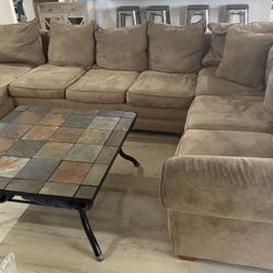 Sleeper Sofa Microfiber Sectional 