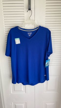 Reel  Legends Blue V-Neck Athletic Top 1X