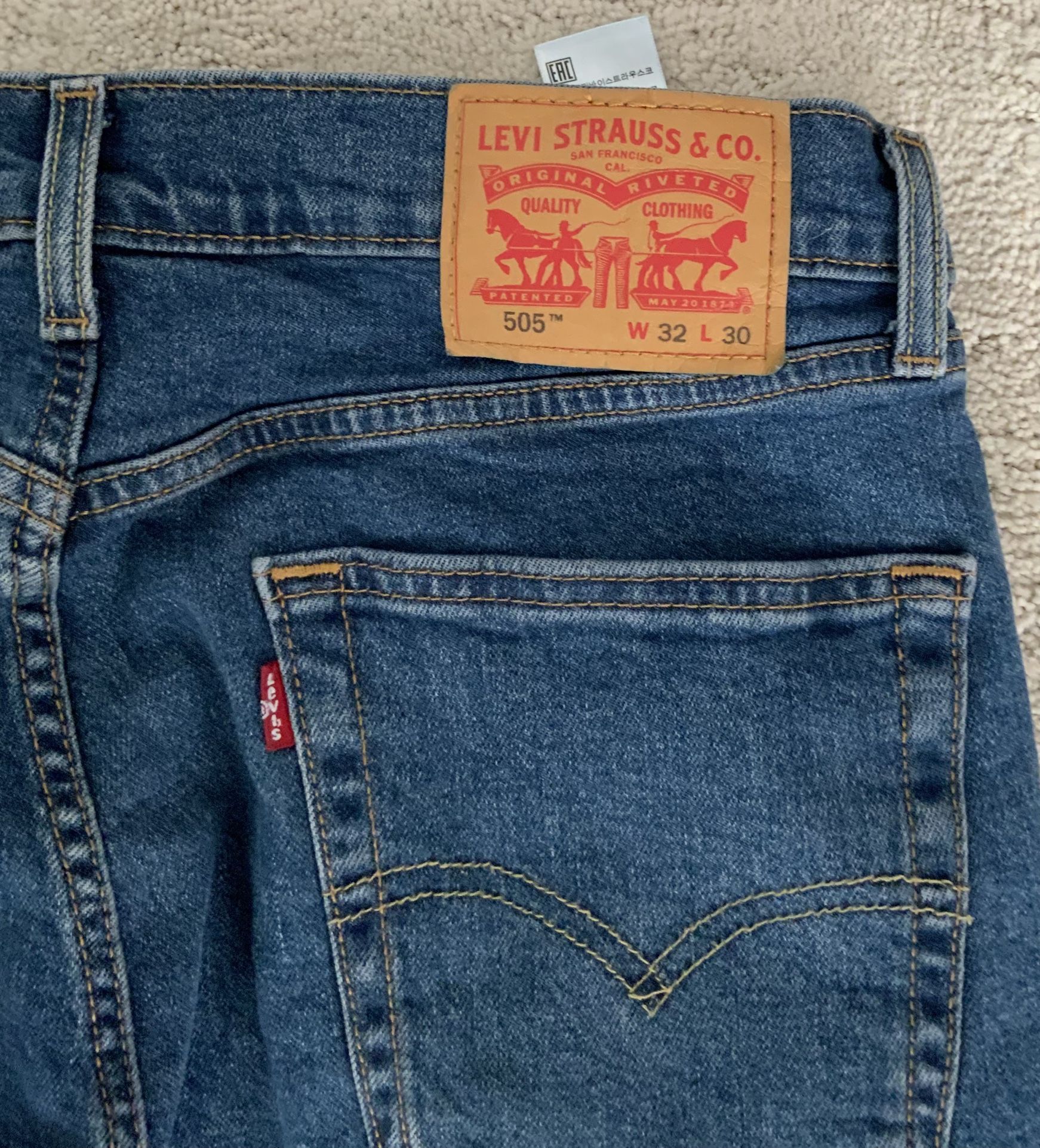 Mens Levi 505 Jeans 32x30