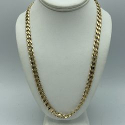 14kt Yellow Gold Curb Link Chain 22”