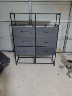 Fabric 12 Drawer Storage Cabinet.