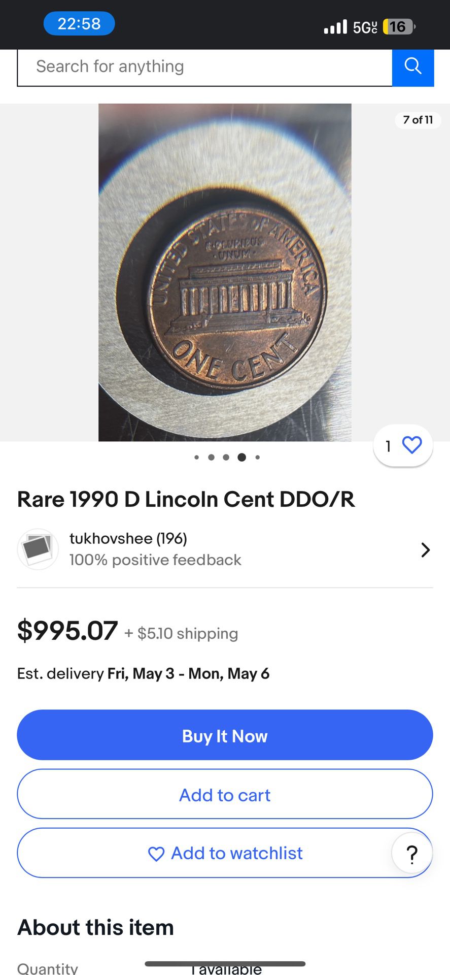 1990 D Cent 