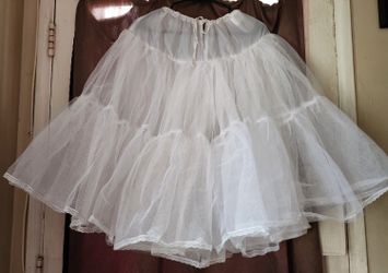 Girl White Tulle Petticoat 