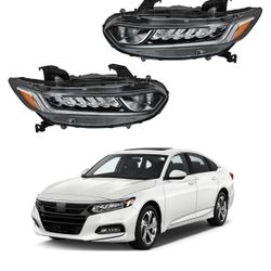 labwork Conjunto de faros delanteros de repuesto para Honda Accord 2018- 2020