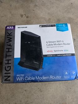 Netgear Nighthawk modem router wifi 6