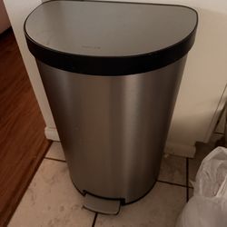 KOHLER Stainless Steel Half-Round Pedal Trash Can