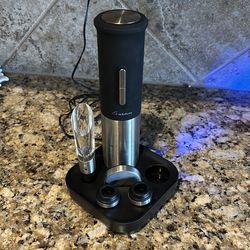 Electric wine opener set