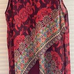 Columbia casual wear or hiking top Old Navy fun Cocktails blouse  Both cotton, machine wash and dry!! Never wore because I lost weight and they’re too