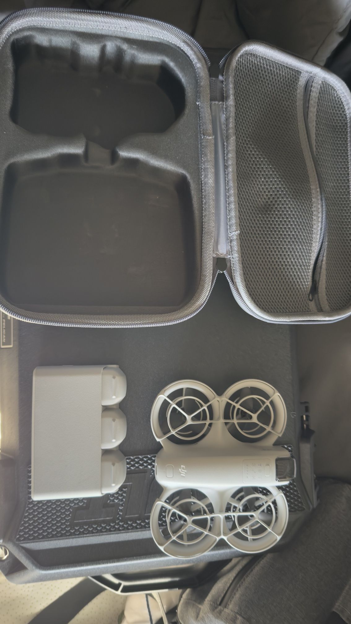 DJI NEO. (Drone, 4 Batteries, Case, ND Filter (Missing 1)