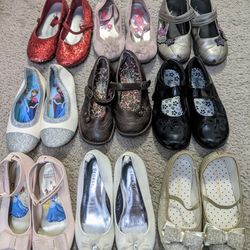 Size 10 Girls Shoes / 13 Pairs For 20