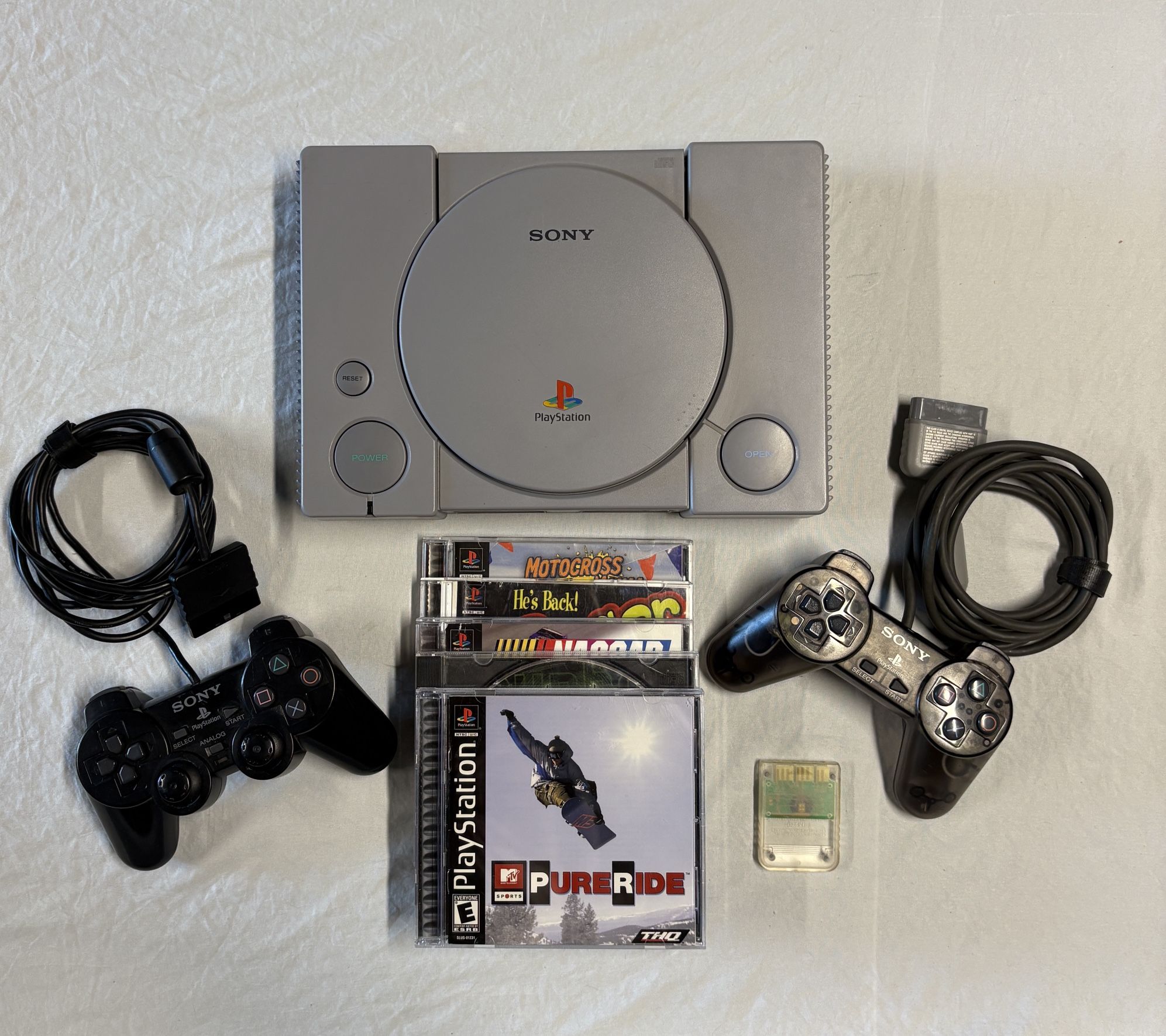 PlayStation PS1 w/ Controllers + Games + More!