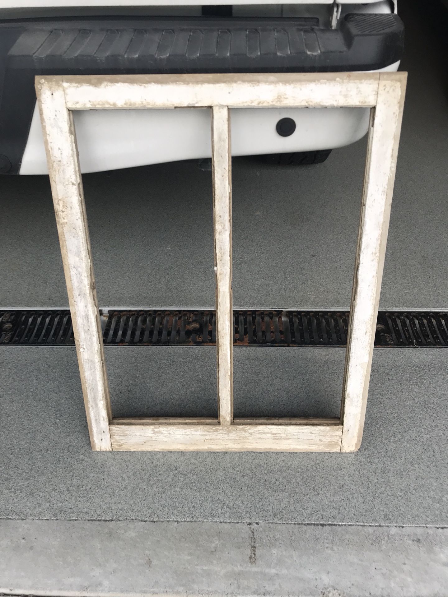 Reclaimed wood window frame