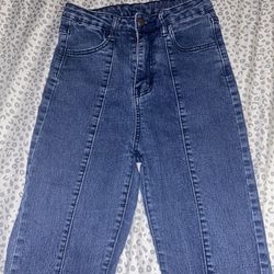 SHEIN Bootcut Front Seam Jeans