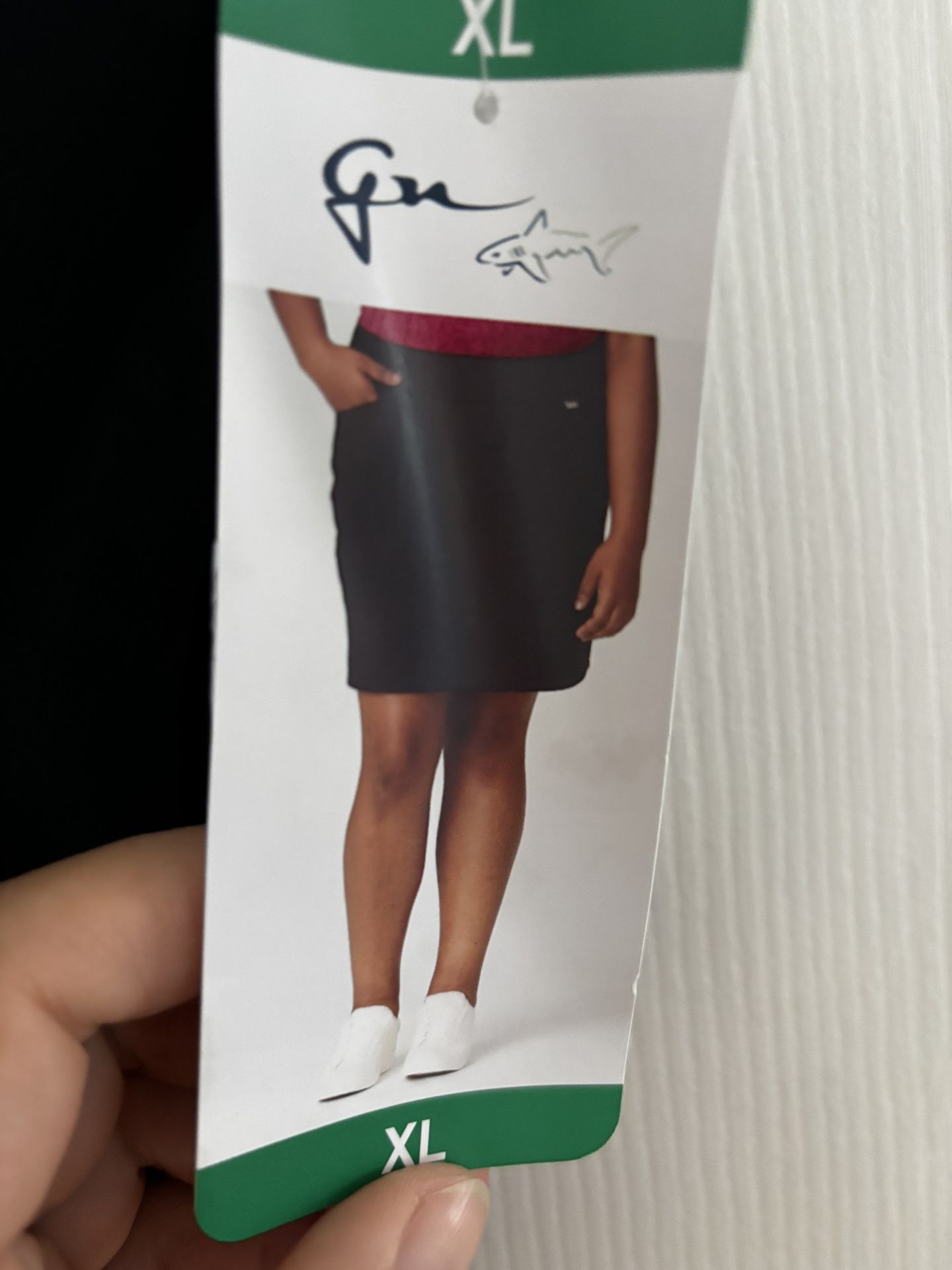 Greg Norman Women’s Skirt Fit Built-In Shorts Size Xl Black Color Golf Skorts