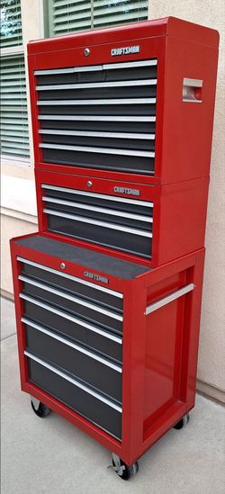 Sears Craftsman 3 Tier 16 Drawers Premium Series  Rollaway tool Box
