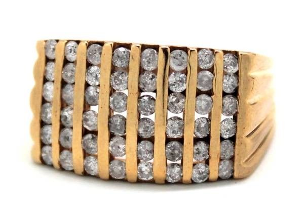 Mens Diamond/10K Fashion Ring