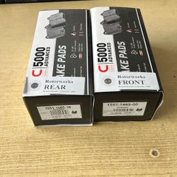 Nissan NV2500 12-21 Front And Rear DFC 5000 Brake Pads 