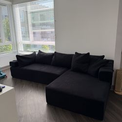 Black Boneless Couch