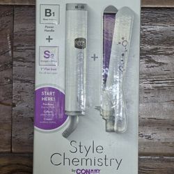Conair Style Chemistry Starter Pack 1" Flat Iron. New $10 Bucks 