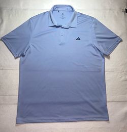 Adidas Men’s Train Essentials Polo Shirt ,Glow Blue Light, Size XL