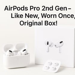 AirPods Pro 2nd Gen – Like New, Worn Once, Original Box!