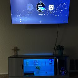 TV Stand With LED Lights 